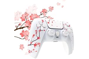 IFEEHE Cherry Blossoms Frontschale für PS5-Controller mit Touchpad-Abdeckung, benutzerdefinierte Frontplatte für PS5 BDM-020 (Kirschblüten)