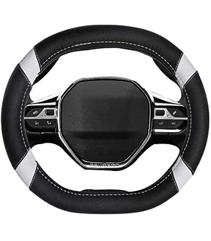Coprivolante In Pelle Nappa Per Peugeot 208 2019-2023 – TEMKIN Ultrasottile Antiscivolo – Claret 37-39 Cm