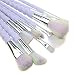 Make Up Brushes, Lover Bar 10pcs Unicorn Design Makeup Brush Set+Beauty Cosmetics Blender Sponge+Brush Cleaning-Luxe Face Powder Highlighter Cream Contour Liquid Foundation Eyeshadow Eyebrow Brush Kit (Colourful Hair)