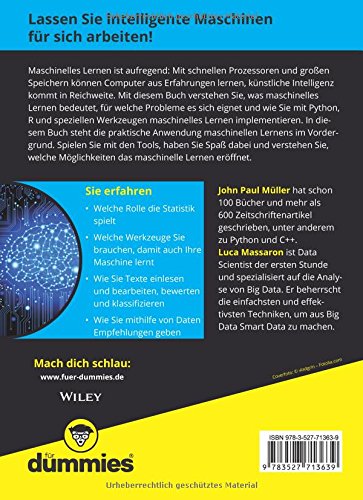 Maschinelles Lernen mit Python und R f?r Dummies