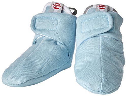 Lodger Cotton Quilt Baby Booties (3 - 6 Months, Silvercreek)