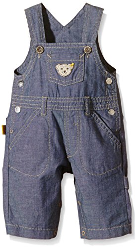 Steiff Baby Boys 0-24m Latzhose 6512602 Plain Dungarees, Blue (Original Multicolored 0004), 0-3 Months (Manufacturer size: 56)