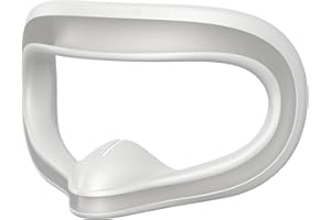 AMVR Silikon Face Cover Kompatibel mit Meta/Oculus Quest 3S Zubehör, Schweißfestes Face Pad, Immersive VR Experience (Weiß)