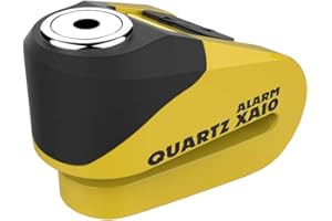 LK272 - OXFORD Quartz XA10 Alarm Disc Lock (10mm Pin) Yellow/Black
