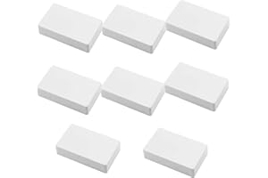 SVUPUE Cajas de conexiones impermeables, caja de proyectos electrónicos, caja de conexiones,caja de plástico para electrónica,caja de conexiones de alimentación DIY (100 x 60 x 25 mm), 8 unidades, blanca