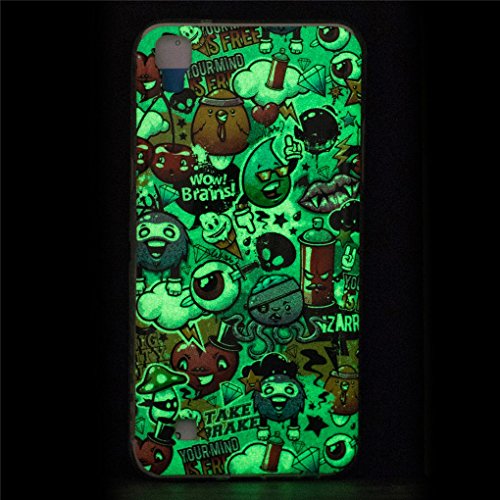 LG X Power Funda  SATURCASE Patr  n Hermoso Luminoso Fluorescente Ultra Delgado Flexible Suave TPU Gel Silicona Trasera Bumper Protector Funda Carcasa Case Para LG X Power  Design-6 
