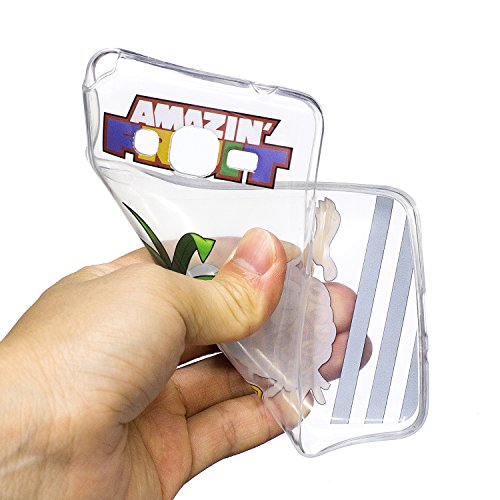 Samsung Galaxy Grand Prime G530 Hülle,MAGQI Transparent Ultra Dünn Gel TPU Bumper Tasche mit Bunter Cartoon Design [Kratzfeste,Scratch-Resistant] [Crystal Clear] Weiche Silikon Gummi Schutzhülle [Frei Stylus Pen] 360 edge protection für Samsung Galaxy Grand Prime G530 – Ananas - 5