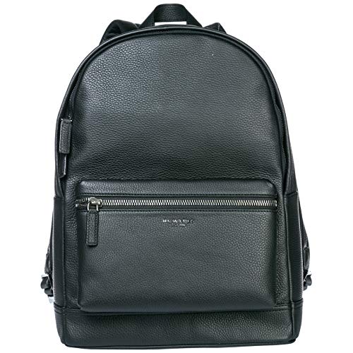 Preisvergleich Produktbild Michael Kors Leder Rucksack Herren Tasche Laptop Schulrucksack bryant Schwarz