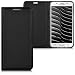 Produktbild kwmobile Hülle Flip Case für Samsung Galaxy J7 (2016) - Aufklappbare Schutzhülle aus Kunstleder Tasche im Flip Cover Style in Schwarz