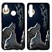 Produktbild Hülle Tiere Huawei Silikon Tiger Wolf Löwe Elephant Pferde Papagei Pferd Horse, Handymodell:Huawei P8 Lite (2017), Hüllendesign:Design 1 | Silikon Schwarz