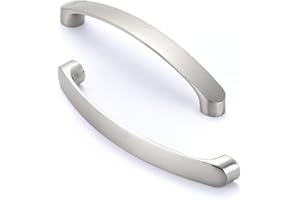 JNRFTY 10 Pezzi Maniglia per mobili cucina, cassetti, mobili camera da letto distanza tra i fori 96 MM,in Alluminio,Argentato