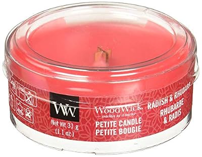 Woodwick Radis et Rhubarbe Petite bougie