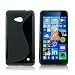 Produktbild S-CASE SILIKONHÜLLE schwarz für Nokia Lumia 640 Microsoft Lumia 640 Microsoft 640 Hülle Etui Flip Cover Silikon Tasche