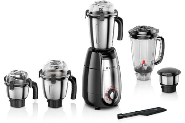 Bosch TrueMixx Pro MGM8856BIN 1000 Watt 5 Jar Mixer Grinder, (Black)