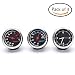 Produktbild Auto Armaturenbrett Analog Tisch Mini Quarz Temperatur Luftfeuchtigkeit Meter Hygrometer Thermometer Dekorieren Schwarz webersky