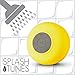 Produktbild Splash Tunes Duschlautsprecher - Wasserdichter Bluetooth Duschlautsprecher, tragbar, freihändig, kabellos, wasserdicht, Duschlautsprecher mit eingebautem Mikrofon und Saugnapf (gelb) von FRESHeTECH