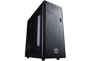 Hiditec Caja ATX PC Gaming KLYP | Carcasa de Ordenador Compatible ATX y Micro ATX | Diseño Elegante | Gran refrigeración | Configuración de Alto Rendimiento