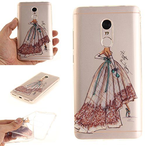 Xiaomi Redmi Note 4 Case,Xiaomi Redmi Note 4 Cover,Cozy Hut [ Clear Back Cover, Slim Fit, TPU Border ] HD...