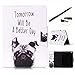 Produktbild iPad Mini 4 Hülle Case, Lotuslnn Pu Leder Stand Cover for Apple iPad Mini 4 7.9 Zoll Tablet Skin - Dog Tomorrow will be a better day