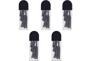 YUVKIN 50 PCS Minas de Compás 2B Recambios para Estudiantes de Primaria y Escuela (2mm) (Negro)