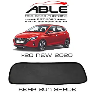 Able Sporty Half Car Magnetic Sun Shade Curtains for Hyundai I20 New 2020 Set of 4 (Dicky, Dotnet)