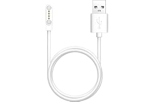 Zerabidpro Laddningskabel för smartklocka för barn, 4-stiftskontakt, kompatibel med utvalda modeller, förstärkt kabel, säker
