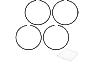 M METERXITY 4-pack motorkolvringar kit, 33 mm x 1,5 mm tjock kolvring i järn, standardersättning för små motorer/motorer/mask