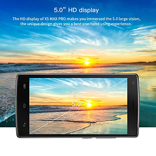 Cellulari in Offerta, DOOGEE X5 Max Pro Smartphone Android 6.0-4G 5.0 Pollici HD IPS Display Telefonia Mobile - 4000mAh Cellulare con 16GB ROM 2GB RAM - 8.0MP Fotocamera Digitale e Impronta