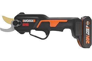 WORX Nitro WG330E Cesoie da giardino senza spazzola da 20V 25 mm - taglio senza sforzo grazie all'azionamento elettrico, batteria da 2 Ah e caricatore