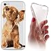 Produktbild iPhone 5 / 5s Softcase Hülle Aplle iPhone 5s Cover Backkover Softcase TPU Hülle Slim Case für Apple iPhone 5 / 5s (1023 Hund Hunde Baby Welpe Braun)
