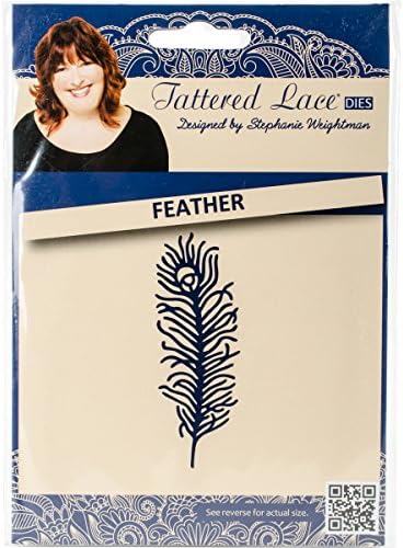 Tattered Lace Metal Die Feather