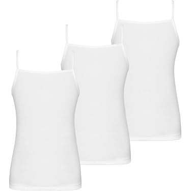 Noomelfish Geripptes Tanktop Für Mädchen – Baumwolle, ärmellos, 4–12 Jahre, Für Sport & Alltag