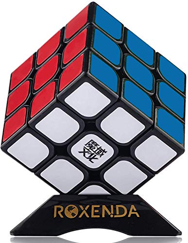ROXENDA MoYu Aolong V2 Magic Cube Édition améliorée Noir 3 x 3 carrés (Noir)