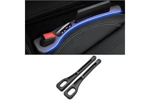 YAOHAISHAO 2 Stücke Autositz Lückenfüller für Audi Sline TT Q2 Q3 Q5 Q7 Q8 A3 A4 A5 A6 A7, Lückenfüller Car Seat Gap Filler Auto Lückenfüller Sitzlückenfüller Stopfen,Bl-ack