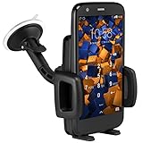 KFZ Halterung Motorola Moto G inkl. Befestigungssystem (Saugfuss) in schwarz - vibrationsfrei! ALLE Tasten / Schalter / Anschlüsse sind frei zugänglich.