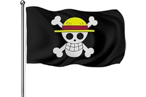 One Piece Flagge, One Piece Anime Flagge, 90 * 150cm Flagge, Ubephant One Piece Banner, Cartoon Flagge, Halloween Banner, für Dekoration Kinderpartys, Halloween Anime Deko