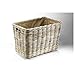 Produktbild Rattankorb eckig Rollen Leinenstoff grey
