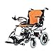 Produktbild GY Elektrorollstuhl Aluminiumlegierung Doppel Lithium Batterie Abnehmbare Batterie Light Folding Disabled Scooter - Orange (Farbe : Single Control)