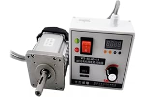 Toplionace 220V Bürstenloser Gleichstrom Servomotor Satz mit Controller für Holzbearbeitung Drehmaschine, Bandperlenmaschine, Geschwindigkeit Einstellbar (600W-Kit)