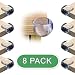 Child Safety Corner Guards By Lebogner - Semi-Soft And Flexible Design Toddler Edge Protectors For Tables And More, Baby Security Cushion Guards, 8 Pack With Reusable 8 Extra 3M Adhesive Included