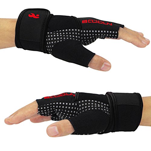 Aiduy Fitnesshandschuhe Trainingshandschuhe mit Adjustable Handgelenkstütze für Krafttraining Gewichtheben und Bodybuilding, Exercise Gloves für Damen Herren Frauen Manner - 5