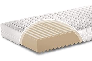 BMM Razze materasso per bambini 80x200 cm, grado di rigidità H2, materasso in schiuma fredda certificato Öko-Tex, materasso per giovani adatto a tutti i letti, materassi prodotti in Germania.