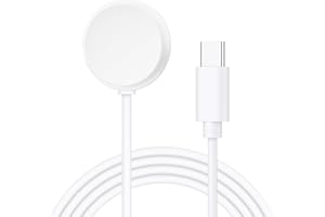 MohLythrix Charger Cable for Google Pixel Watch 1st Gen (Not for Pixel 2/3), Replacement Magnetic USB C Fast Charging Dock Stand Cord, 3.3FT/1M, White