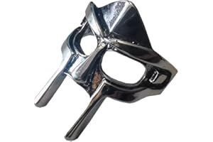 GAUEIOUR Bague Doom réglable en métal et cuivre avec masque de pharaon, bague de masque vintage tendance, bague de masque en argent, unisexe, Cuivre, Aucune pierre précieuse