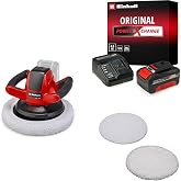 Einhell CE-CB 18/254 Li - Solo Ak&uuml;l&uuml; Polisaj Makinesi + 18V 4,0 Ah PXC Starter Kit, Ak&uuml; ve Şarj Cihazı + CE-CB 18 ve CC-PO 90