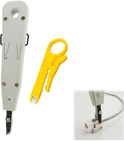 Punch Down Tool Per Reti - Attrezzo Inseritore Cavi Con Testa In Acciaio - Foto 9