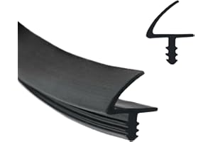 IGTOPS Uszczelka do drzwi pokojowych, silikonowa uszczelka do drzwi, gumowa uszczelka do rowków 3 mm i wpustu 11 mm (czarna, 10 metrów)