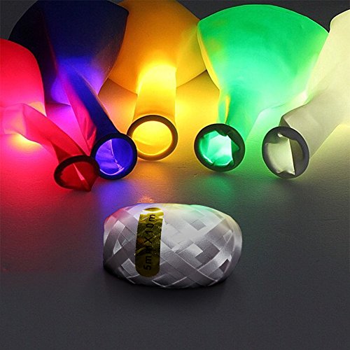 Fieleer LED Blinkende Luftballons mit Ballon-Band, Mehrfarbig, Leuchtende Ballons f¨¹r Geburtstag, Party, Hochzeit, Festival - 2