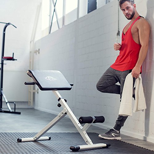 TecTake Rückentrainer Hyperextension Bauchtrainer klappbar höhenverstellbar inkl. gepolsterter Beinfixierung - 5