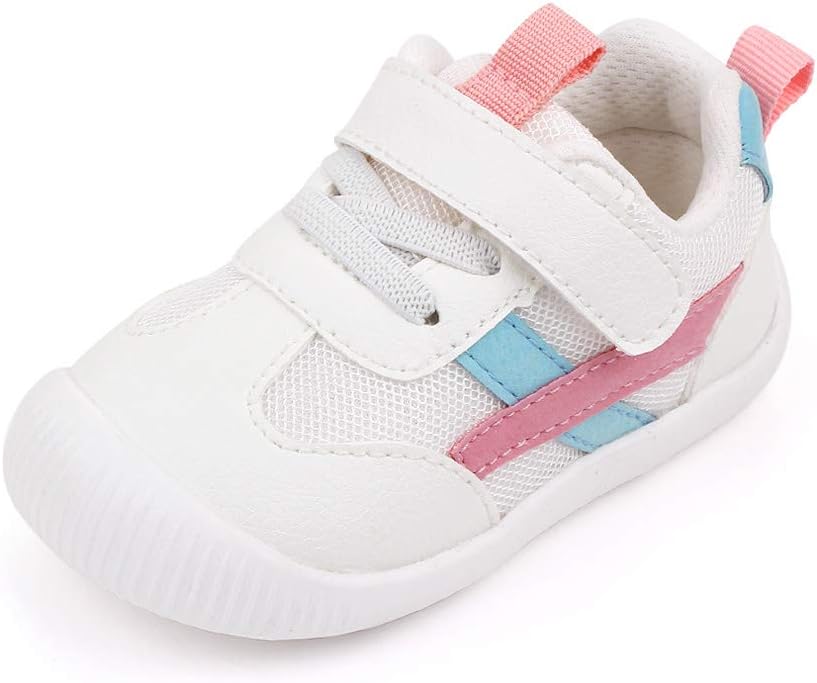 MK MATT KEELY Baby Boys Girls First Walking Shoes Toddler Anti-Slip Soft PU Leather Prewalker Sneakers
